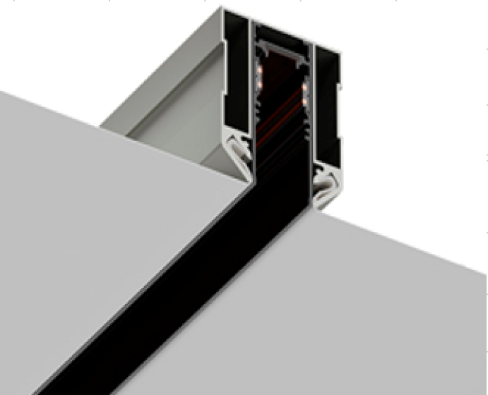 Магнитный шинопровод для натяжного потолка MAGNETIC TRACK NP25-100